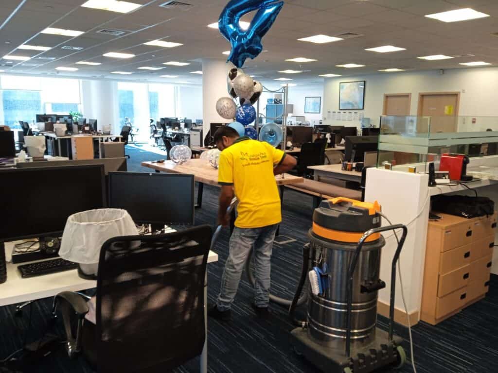 carpet shampooing in offices